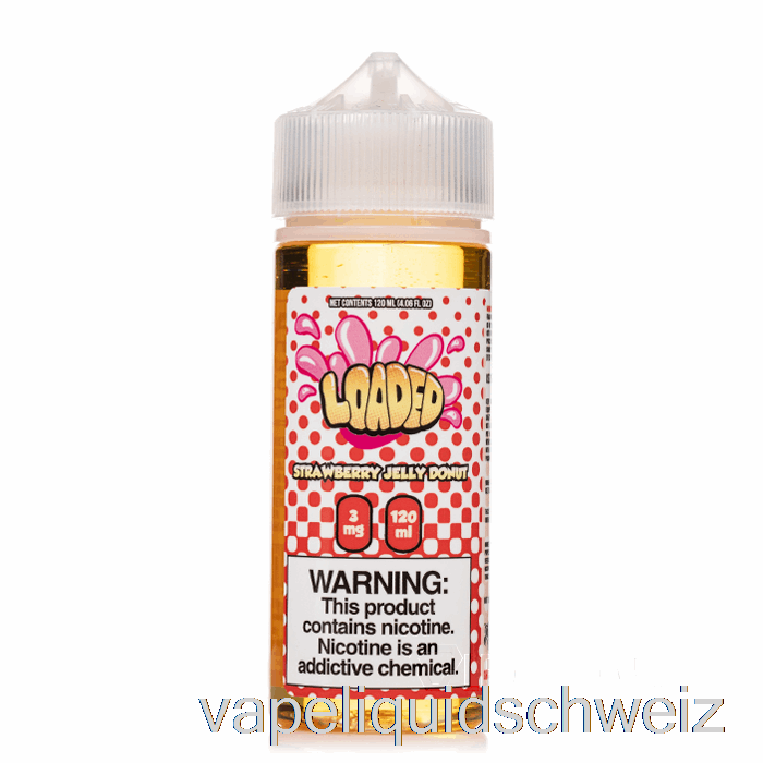Erdbeergelee-Donut – Beladenes E-Liquid – Rücksichtslose Dämpfe – 120 Ml 6 Mg Vape Liquid E-Liquid Schweiz